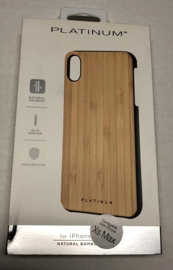 Best Buy Platinum Natural Bamboo iPhone XS Max Slim Protective Case