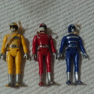 Popy Toei Power Rangers Denziman World Hero Figure Set of 3 Used 1980 Vintage JP - Picture 1 of 7