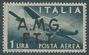 1947 TRIESTE A POSTA AEREA DEMOCRATICA 1 LIRA MNH ** - P19-5 - Picture 1 of 1