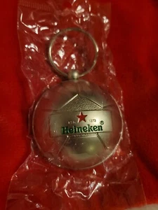 HEINEKEN Red Star Beer Soccer Ball Key Chain Bottle Openers - Metal - NEW - Picture 1 of 3