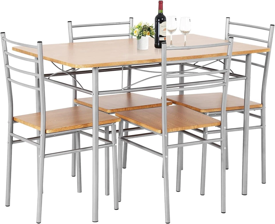 Dining Table Set Kitchen Table and Chairs for 4 Kitchen Table Dining Room Table - Image 1 of 4