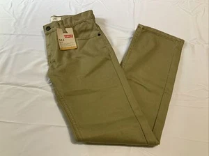 Levi's 511 Slim Fit Khaki Olive Green Jeans Boys Size 12 Regular 26x26 NWT - Picture 1 of 9