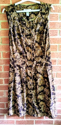 Orvis Jumper Dress 18 Pleated Button Tie Back Prepp Countrycore Cottagecore Cute - Image 1 of 4