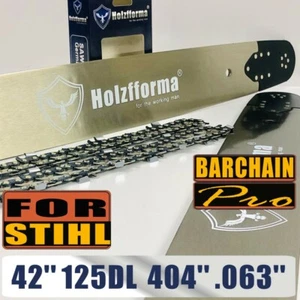 42" Guide Bar Chain Compatible With Stihl 070 090 084 Chainsaw .404" .063" 125DL - Picture 1 of 1
