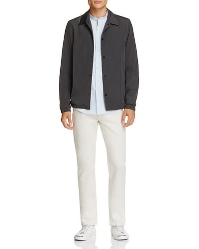 Giacca da coach Theory da uomo grigio ciottolo Technica L83512 taglia small