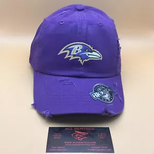 Baltimore Ravens NFL Distressed lila Papa Mütze - NEU - Bild 1 von 22