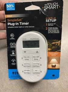 Temporizador digital simple enchufable para interiores blanco My Touch Smart by Jasco GE 26892 - Imagen 1 de 2