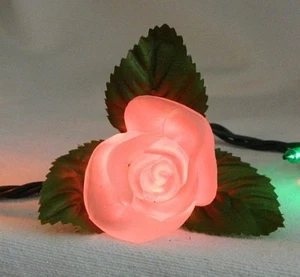 VINTAGE-NEW 2001 Old World Christmas Frosted Rose Bud Glass Light Cover Taiwan - Bild 1 von 10