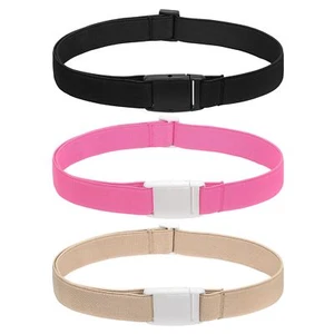 Kids Elastic Adjustable Belts for Girls Easy Buckle Flat Buckle Stretchy Belt... - Picture 1 of 7