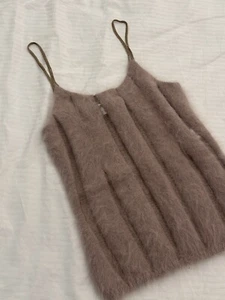 AW2001 Yves Saint Laurent By Tom Ford Angora Tank Top - Picture 1 of 5