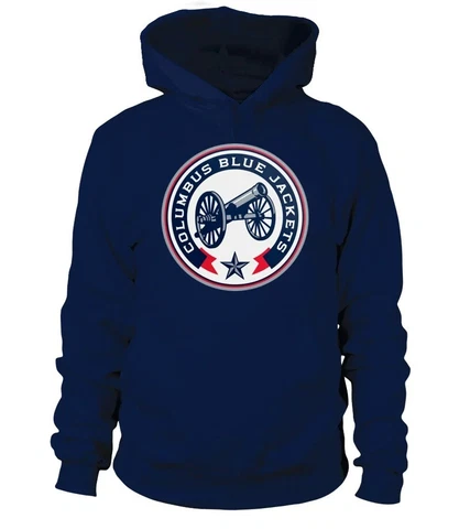 COLUMBUS BLUE JACKETS NAVY PROCLAMATION UNISEX HOODIE Cover