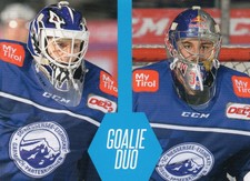 2017-18 DEL2 Playercards (#348) - KEVIN REICH / MATTHIAS NEMEC (Goalie Duo)