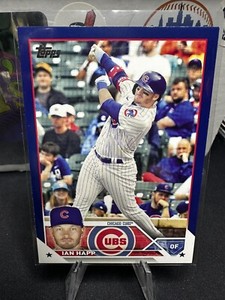 💥2023 Topps Series 1 Ian Happ Royal Blue Parallel SP #232 Chicago Cubs