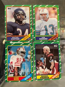 1986 TOPPS FOOTBALL CARD COMPLETE SET JERRY RICE YOUNG WHITE SMITH ROOKIE NM/MT - Picture 1 of 3