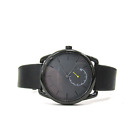 Lacoste Mens Oval Face Watch Black/black 50m Model #7.458.396 - Ticking!