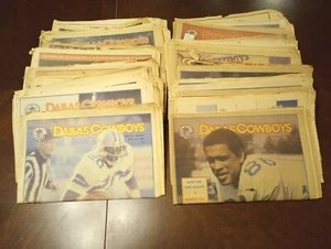 Lot of 33 different 1981 Dallas Cowboys Weekly Magazine Newspapers - Picture 1 of 5