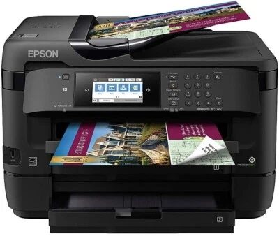 Impresora de inyección de tinta a color de gran formato inalámbrica Epson WorkForce WF-7720 de segunda mano Foto 1 de 3