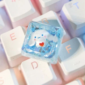 Cinnamoroll My Melody Pom Pom Purin Kuromi Keycaps Clear Light UV Bling Key cap - Picture 1 of 26