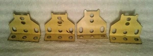 Gilbert Erector Set Part P79 Yellow Car Trucks, In 1962 Sets Only: Lot of 4 - Picture 1 of 1