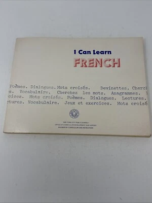 I Can Learn French 1981 Textbook Workbook NYC Public Schools Curriculum 00301180 - Image 1 of 4