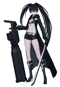 Pegatina de anime resistente a la intemperie Black Rock Shooter Punishing: Gray Raven 6 - Imagen 1 de 1