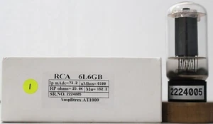 6L6GB RCA Black Base Made in U.S.A  Amplitrex Tested Qty 1 Pc #2224005 - Picture 1 of 10
