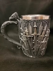 Game of Thrones Swords Mug Tankard Stainless Steel and Resin Stein - Picture 1 of 12