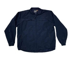 5.11 Tactical Series Jacket Mens XL Blue Windbreaker Full Zip Utility Workwear - Picture 1 of 5