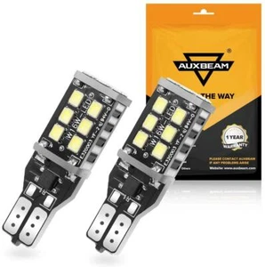 Auxbeam T15 Bombilla LED 921 W16W 800LM HID Blanco Respaldo Reverso (Pack de 2) - Imagen 1 de 12