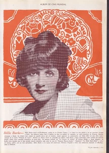 2-sided 1920's Ad for Billie Burke & Elliott Dexter silent film actors - Picture 1 of 2