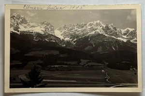 Elmen Österreich AK Lechtaler Alpen Berge 1945 schwarz weiß 4. Juli Druck - Bild 1 von 5
