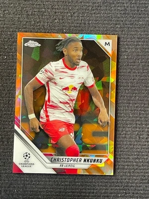 Christopher Nkunku 2021-22 Topps Chrome UCC Sapphire Edition Orange 44/50 #45 - Image 1 of 2