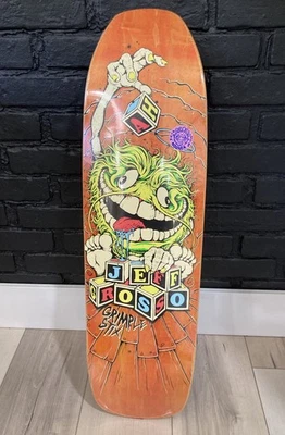 NUEVO 2023 Anti-Héroe JEFF GROSSO Grimple Stix Nooner Naranja Mancha Monopatín CUBIERTA Foto 1 de 4