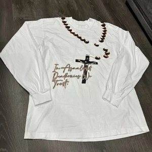 DEADSTOCK NWT Rare Dead Homies Prayer Cross T-shirt Streetwear Men’s 21.5x28 L - Picture 1 of 13