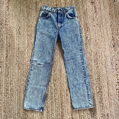 Vintage 80s youth light blue acid wash Levi’s - Image 1 of 4
