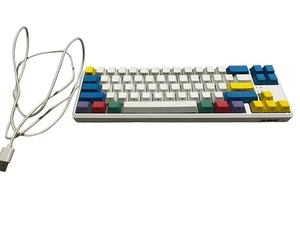 Clicky Mechanical Keyboard AJAZZ X Nacodex K680T White and Multicolor Universal - Picture 1 of 2