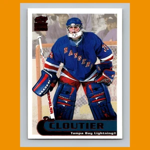 Tarjeta de hockey Dan Cloutier #214 1999-100 Pacific Paramount Red New York Rangers - Imagen 1 de 3