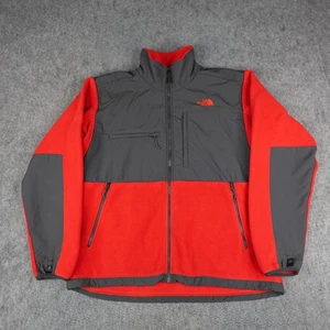 The North Face Jacket Mens XL Red Gray Denali Polartec Fleece Full Zip Hiking - Picture 1 of 17