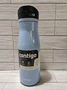 Botella de agua aislada con tapa de chug a prueba de fugas Contigo Jackson 32 oz glaciar - Imagen 1 de 6