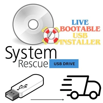 SystemRescue LINUX 12.00 LIVE BOOTABLE USB INSTALLER 64bit with Gparted Inside - Image 1 of 4