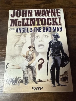 John Wayne MCCLINTOCK! ANGEL & THE BAD MAN 2 DVD BOX SET - Image 1 of 3