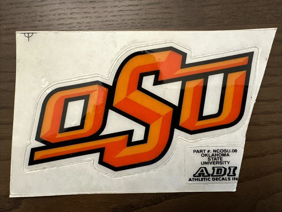 Oklahoma State Cowboys Football Helmet Decal Official Team Issued - New - RARE - Image 1 of 1