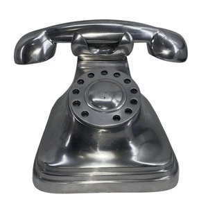 Retro Look Aluminum Rotary Phone Shelf Decor - Picture 1 of 6
