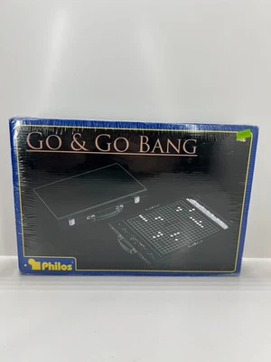 Philos Go & Go Bang Board Game 2 Player Strategy Case Black and White - Image 1 of 4