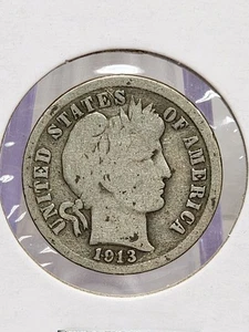 1913-P Barber Dime roh sehr gut - Bild 1 von 4