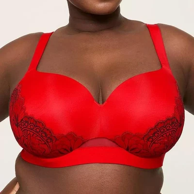 Lane Bryant Cacique Comfort Bliss Lightly Lined Balconette Bra 40DD *Red* NWT! - Image 1 of 3