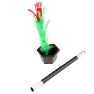 Kid Show Prop Toys Magic Wand To Flower Trick Plastic & Feather Birthday Party - Picture 1 of 10