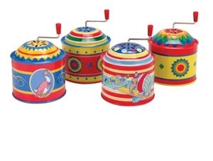 Schylling Retro Tin Music Box with Turning Handle, 1 Design Chosen at Random - Picture 1 of 1