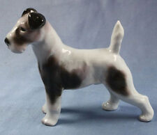 Terrier Perro Porcelana Figura Schnauzer de Pimienta gotha , 1900