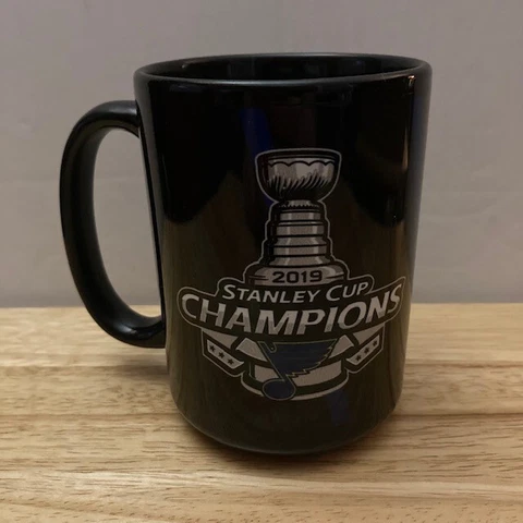 ST. LOUIS BLUES Stanley Cup CHAMPIONS (2019) Commemorative NHL Black Ceramic Mug Cover